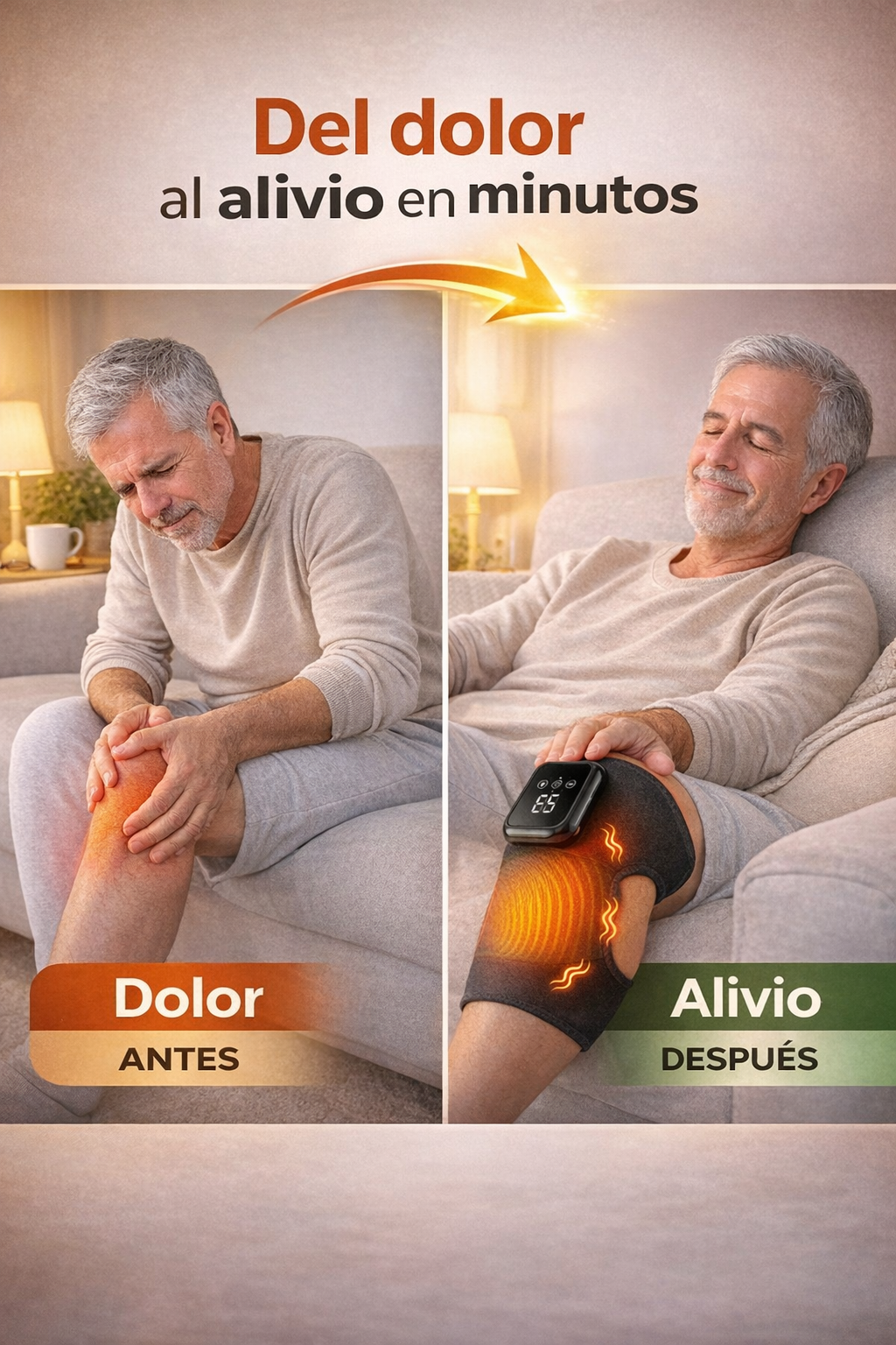 Calefactor Terapéutico de Rodilla con vibración